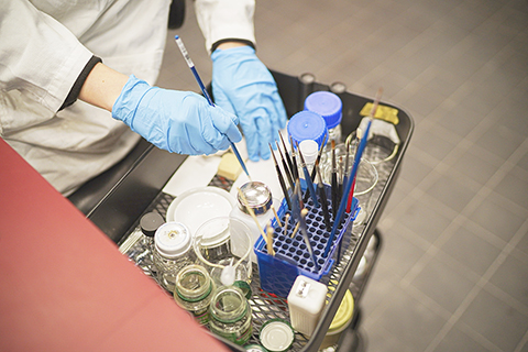 ◎ 這是文物修復師郎翠妍的修復工具(一月十五日攝)。(新華社記者 呂小煒 攝)