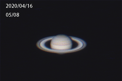 　◎ 土星QHY-5 lll Colour CCD 2400幅疊加。