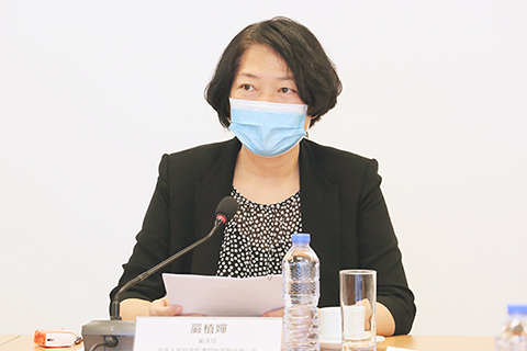 ◎ 中聯辦嚴植嬋副主任致詞。