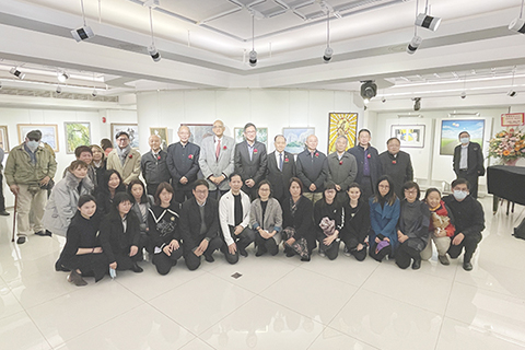 ◎ 出席「拾藝途上」畫展嘉賓合照。