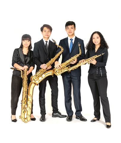 ◎ 澳門管樂協會薩克管四重奏。