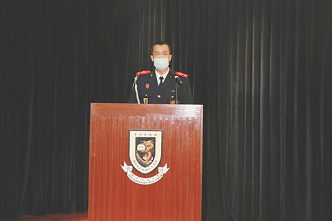 ◎ 保安高校黃子暉校長致辭。