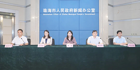 ◎珠海市昨日召開疫情防控新聞發佈會。