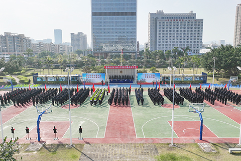◎ 珠海市一公安局昨日舉行二0二三年度開訓動員大會。