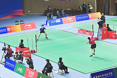 ◎ 男單裴梓臻(紫衣)。