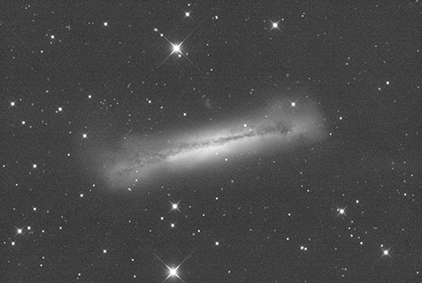 ◎ 台灣天文攝影家林啟生作品  NGC 3628,赤道儀:高橋EM-200;曝光:30秒x83幅;攝影:林啟生;圖像處理:萬明德。