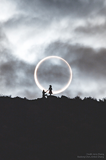 ◎ 浪漫的日食與環。