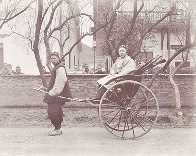 父親留下的人力車老照片