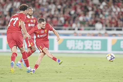 ◎ 利物浦新人華特斯昨役還以顏色,追成一平。(美聯社)