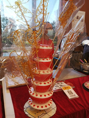 糖漿製成的糖畫