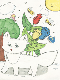 悠然的貓咪 青洲中學 四年級 馬蓓兒