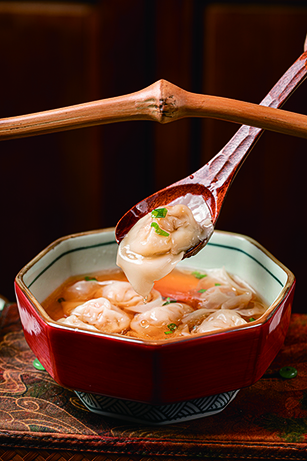 ◎ 「蟹家大院(澳門葡京人店)」推出「蟹八卦餛飩」。