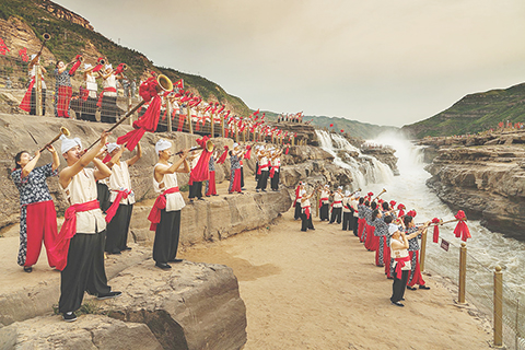 ◎ 米脂吹打樂團將到澳門大三巴獻藝。
