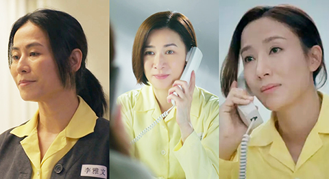 ◎ 陳曉華劇中這件「黃色視后囚衣」意外引爆。