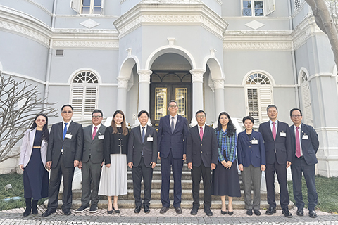 ◎ 澳門中華總商會拜訪金管局。