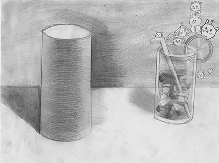 素描 聖家學校 五年級 何梓程