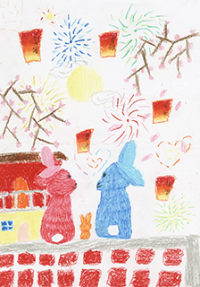 小兔子放天燈 菜農子弟學校 二年級 楊凱雯