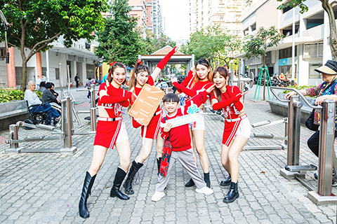 ◎「文化多點、幸福多點」,《花木蘭》社區快閃活動。