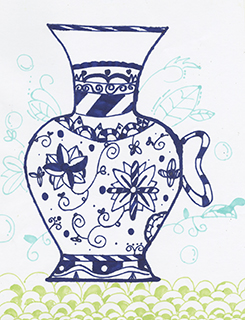 青花瓷花瓶 聖家學校 三年級 甘芷欣